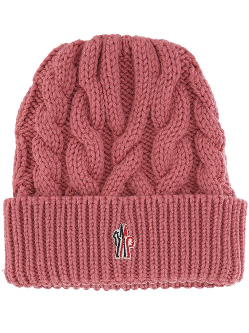 Dark pink virgin wool hat Moncler Grenoble | 983B000-03M117253K